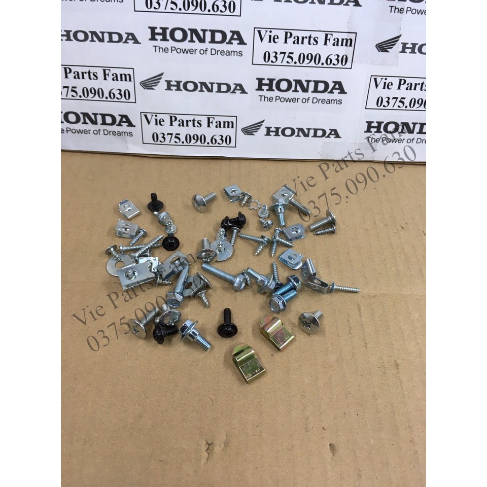 Bộ ốc dàn áo Wave nhỏ 2 bóng đời đầu, Wave ZX