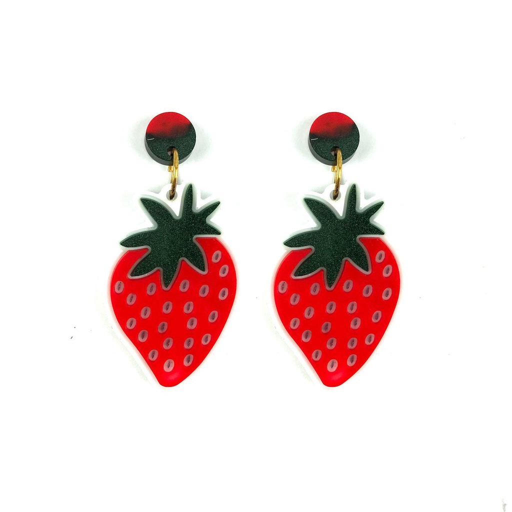 LANSEL Khuôn Silicone Hình Trái Cherry / Dưa Hấu / Dâu Tây Làm Đồ Trang Sức DIY