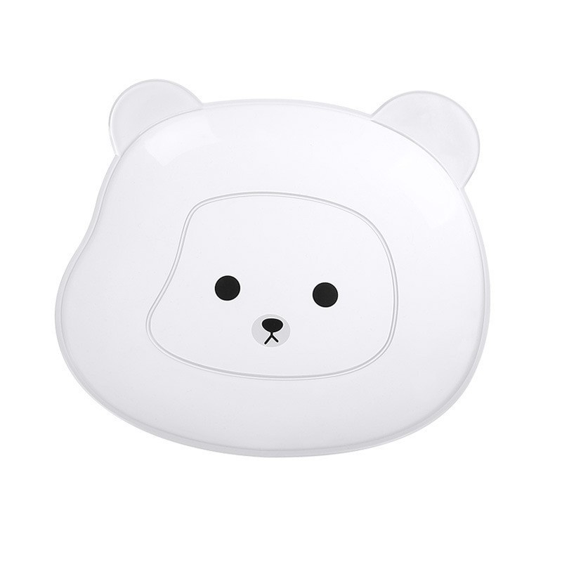 Đĩa Gấu Brown Nhưa Pet Dễ Thương 2 Màu Nâu và Trong Suốt