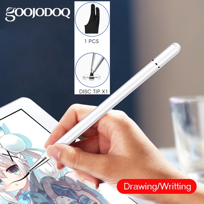 GOOJODOQ Stylus Pen Universal 2 in 1 for Android Phone Tablet for iPad Touch Screen Pencil Capacitive Pen