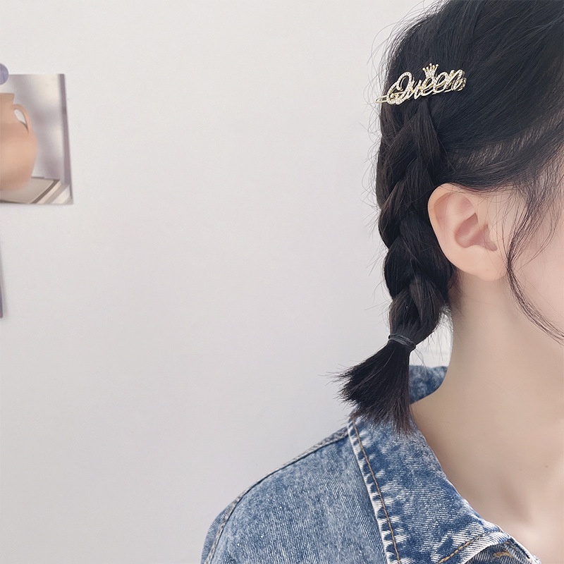 Kẹp Tóc Hình Vương Miện Đính Đá Xinh Xắn Cho Nữ