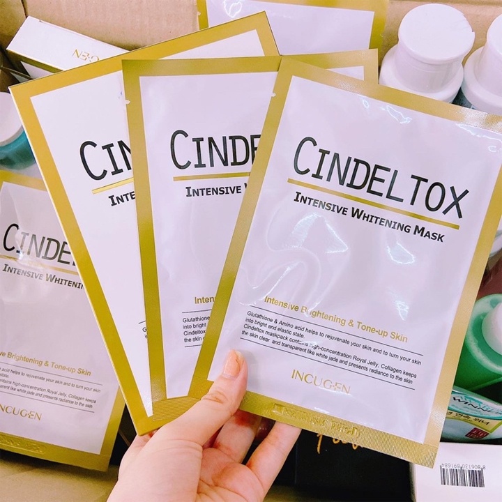 Mặt Nạ Dưỡng Da Cindel Tox Intensive Whitening Mask Hàn Quốc, Mặt Nạ Chống Lão Hóa Giúp Dưỡng Trắng Da Chuyên Sâu