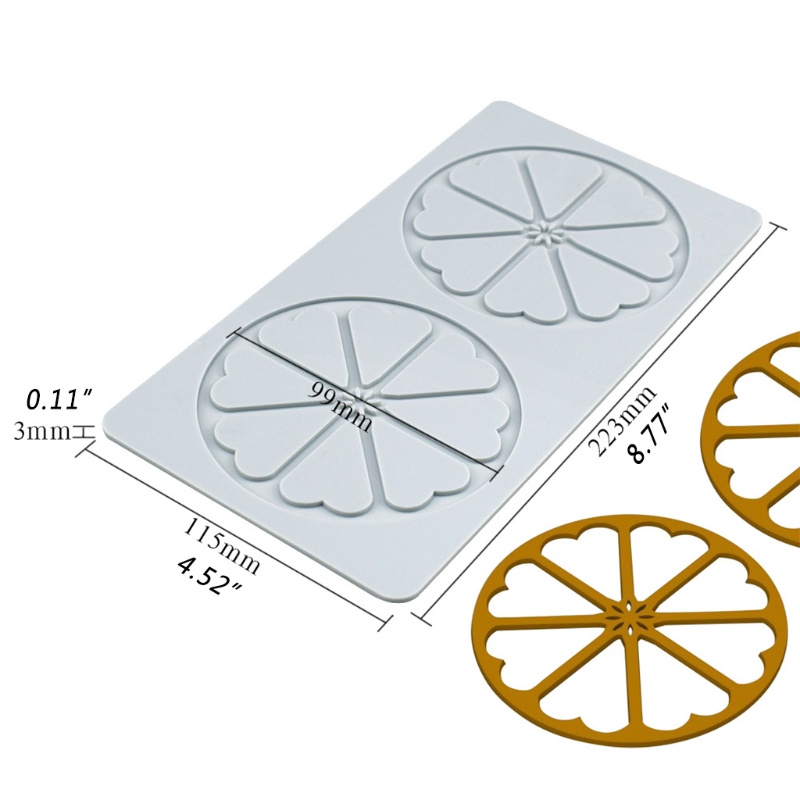Khuôn Silicone Tạo Hình Lá 3D Trang Trí Bánh