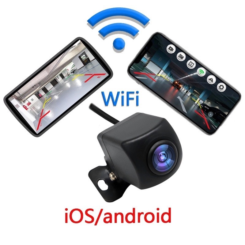 Camera Chiếu Hậu Không Dây Kết Nối WIFI HD Cho Điện Thoại IOS Và Android