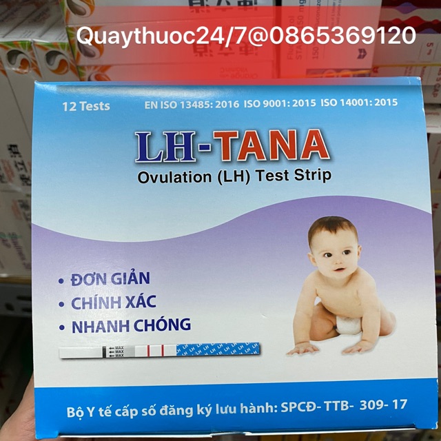 QUE THỬ RỤNG TRỨNG LH-TANA (12 que)