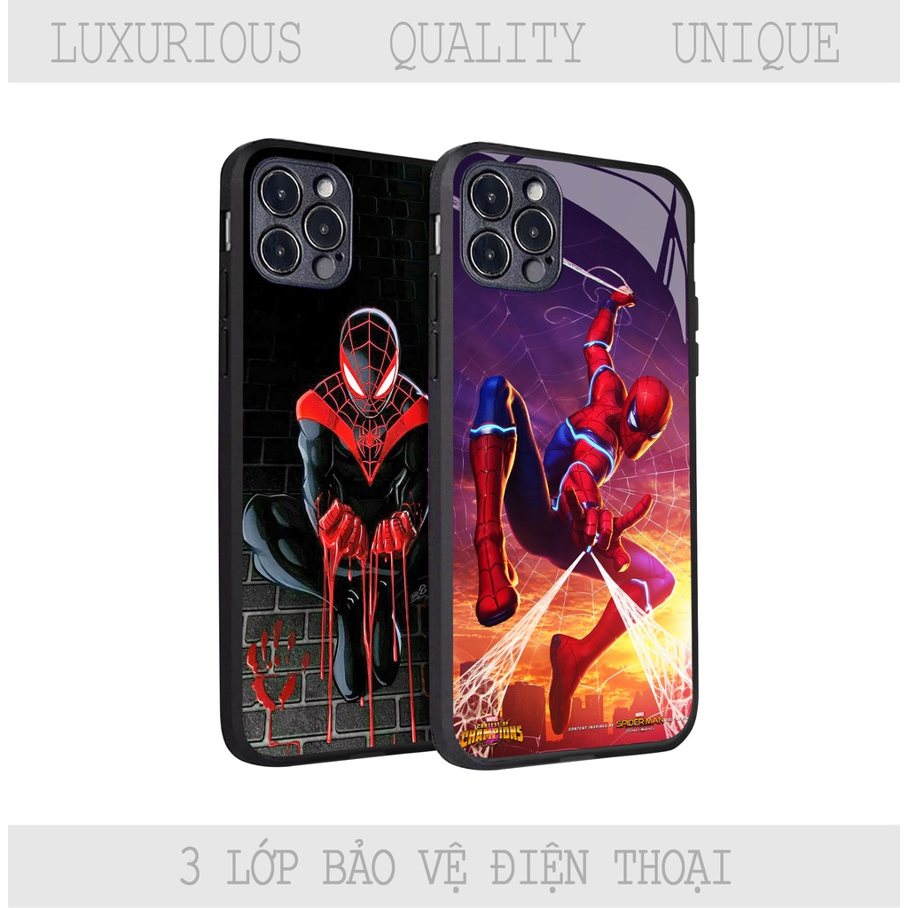 Ốp lưng iphone cao cấp spider man cho iphone 14 13 pro max 12 pro max mini 6 s 7 8 plus X r s max 11 pro max Se2020