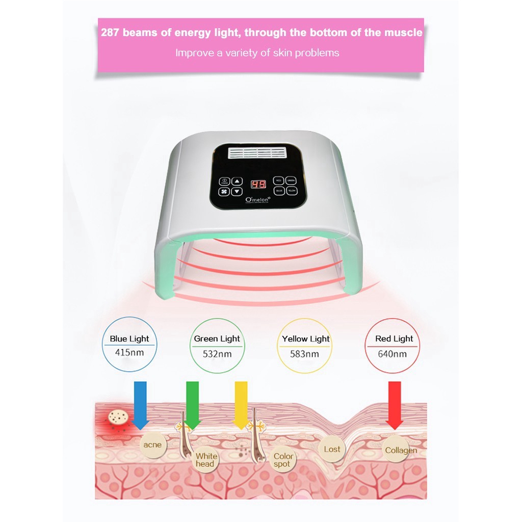 Thiết bị PDT chăm sóc da mặt tẩy mụn chuyên dụng