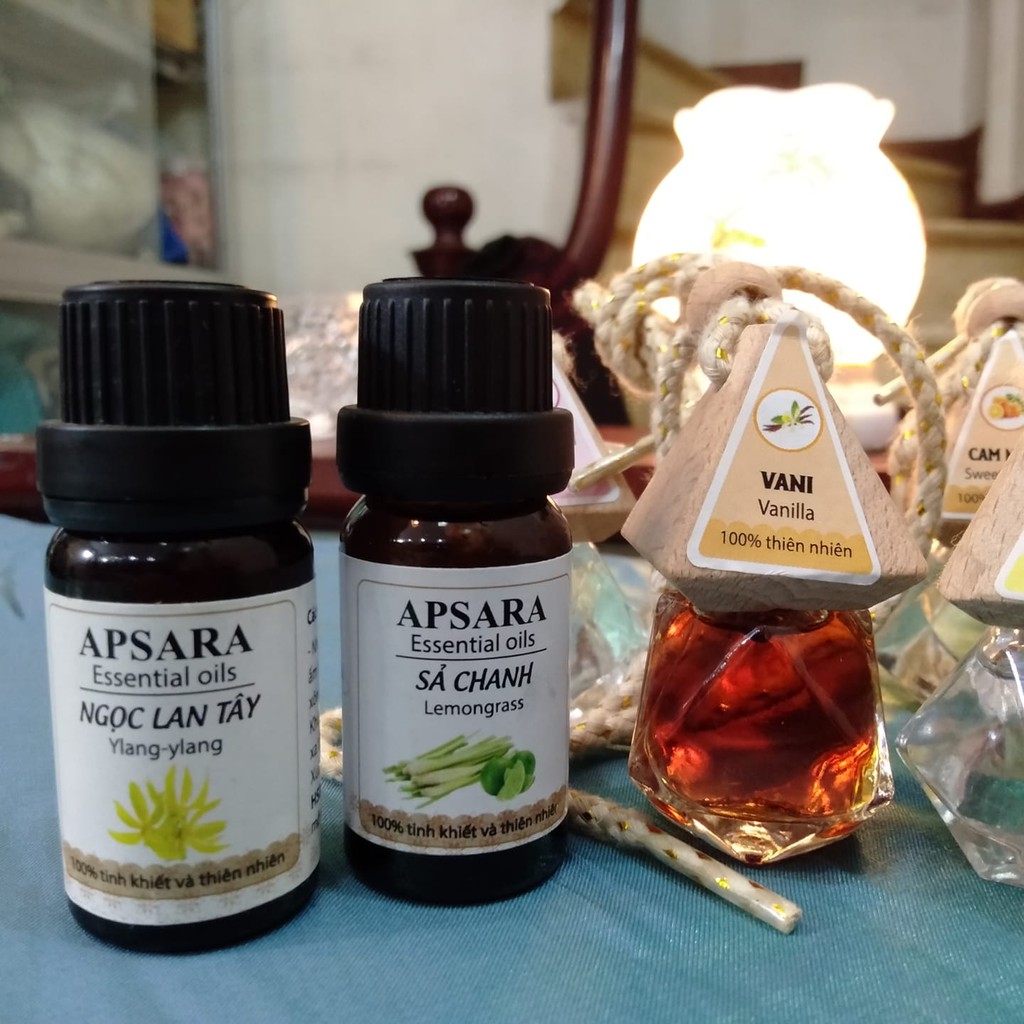 [V127] Tinh dầu treo hoặc xông thơm phòng 10ml nhiều vị tự chọn thương hiệu độc quyền Apsara Ấn Độ