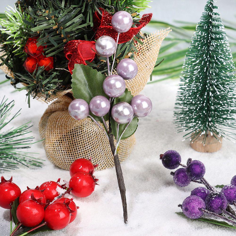 Cành Cây Thông Đỏ / Quả Thông Nhân Tạo Trang Trí Giáng Sinh