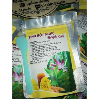 Tinh bột nghệ đắp mặt 100gr- handmade.