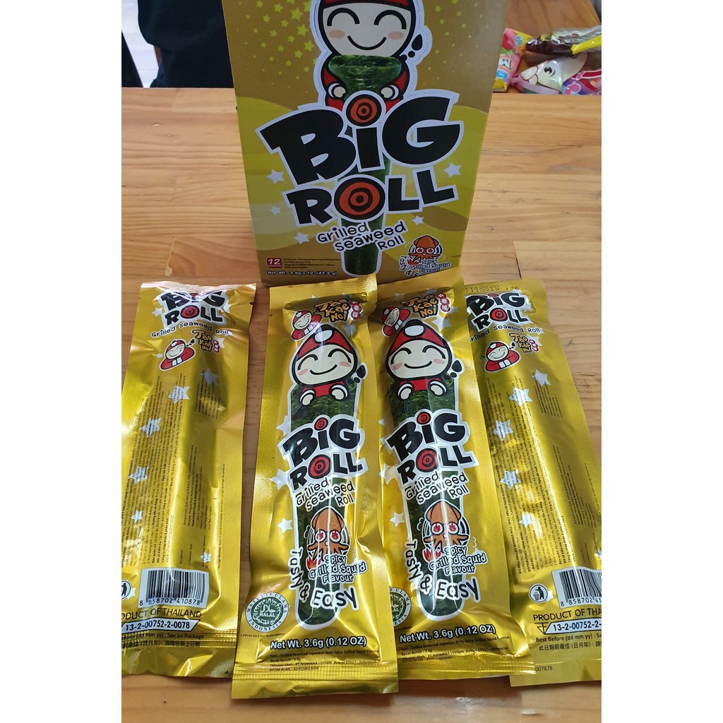 Snack Rong Biển Big Roll Hộp 12 Cây