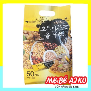(Túi 50 gói ) Bột Ngũ Cốc Hạnh Nhân Óc Chó Hàn Quốc date 2021