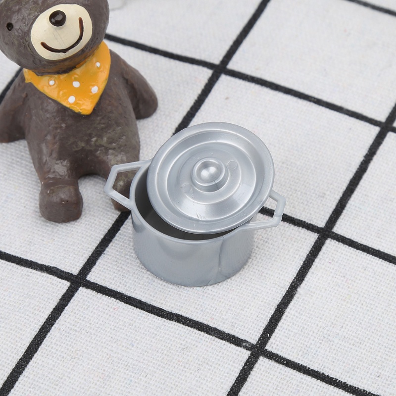 Set 10 nĩa và nồi tỷ lệ 1:12 dùng để trang trí nhà búp bê