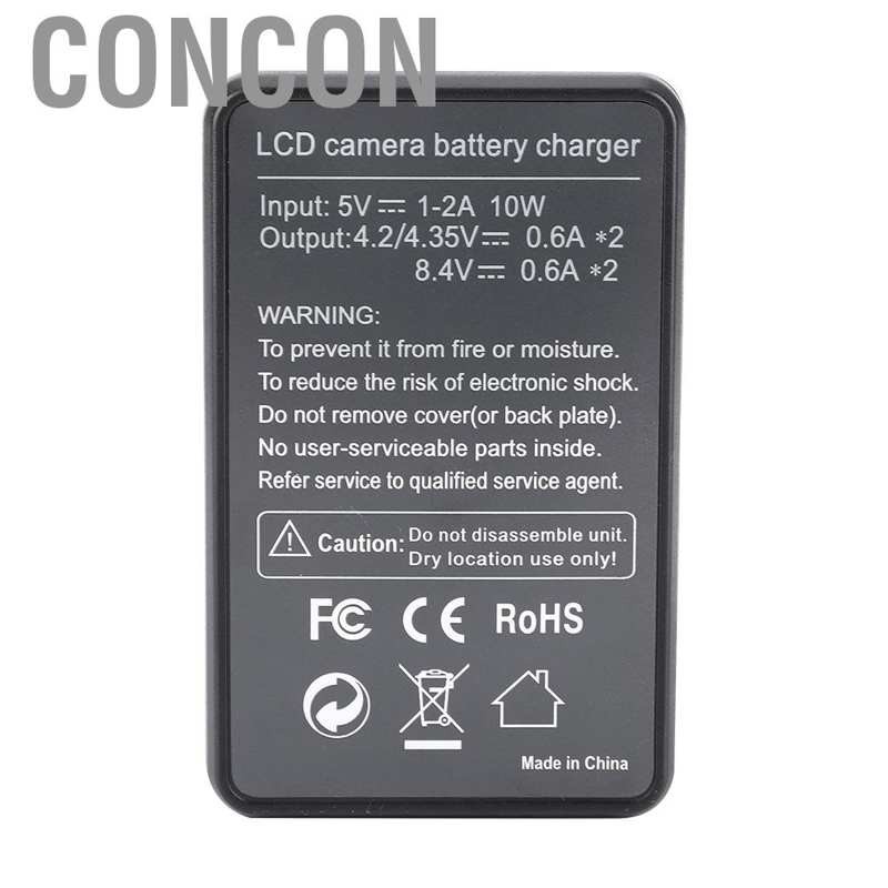 CONCON Replacement NP-BX1 USB Dual Charger for Sony DSC-RX1 WX300 HX50V DSC-RX100 B140