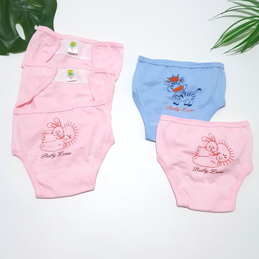 Quần đóng bỉm baby Leo, quần dán bỉm cho trẻ sơ sinh size 1,2,3 cho bé