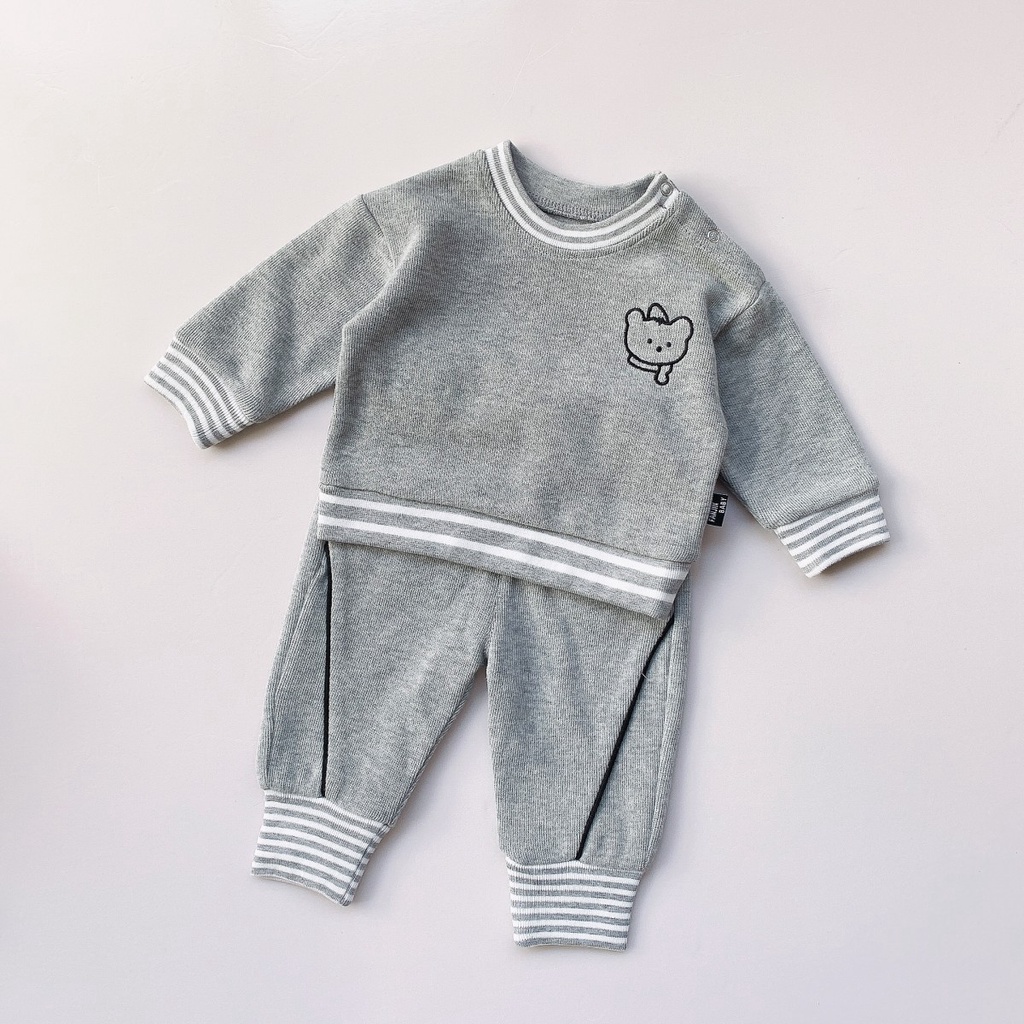 Bộ nỉ thu đông chất đẹp cho bé trai 2022