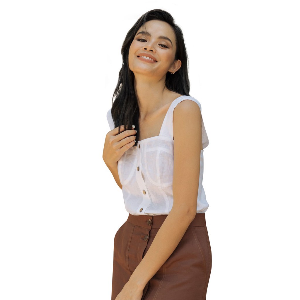 Áo Nữ Linen Trắng F2 Fashion &amp; Freedom