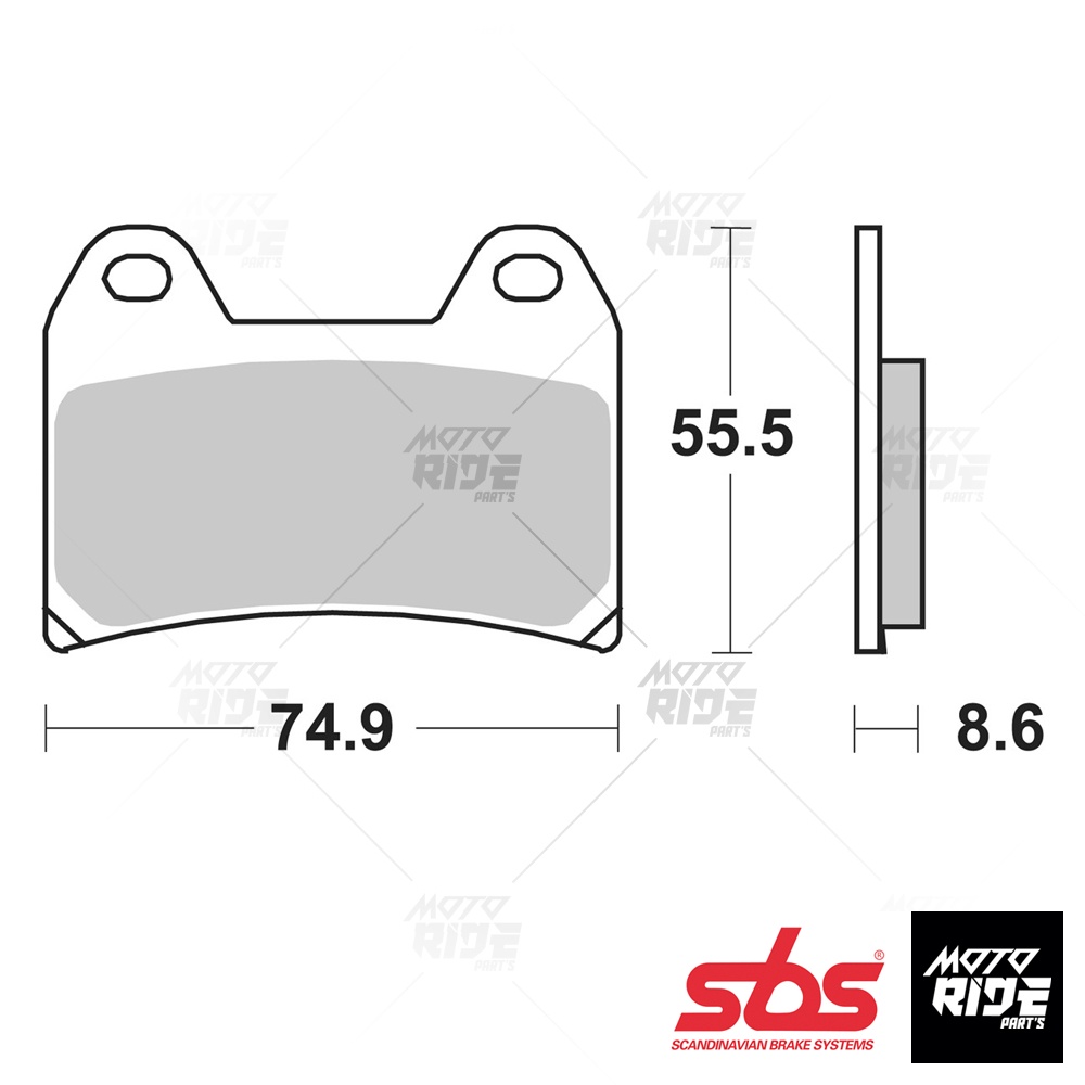 SBS 706HS BỐ THẮNG PHANH STREET SINTER