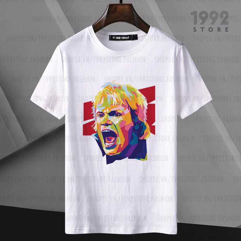 Áo thun bóng đá Oliver Kahn Pop Art ngắn tay