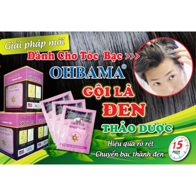 Thuốc nhuộm tóc thảo dược OHBAMA