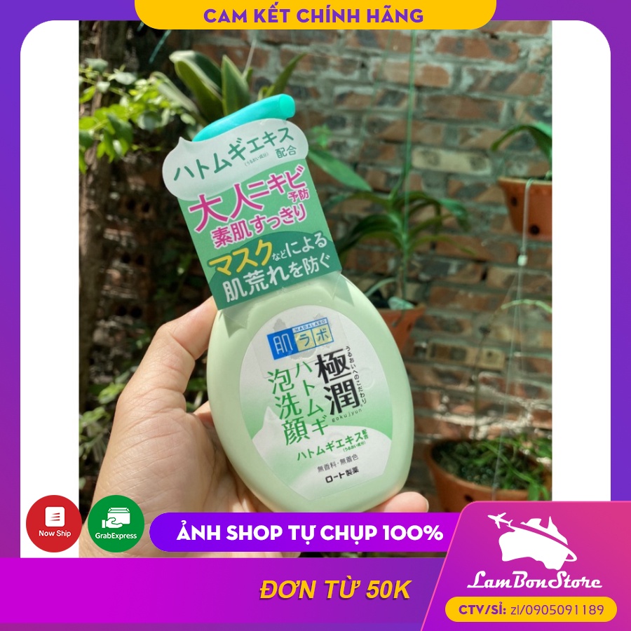 [CHÍNH HÃNG] Sữa rửa mặt tạo bọt Hada Labo 160ml Nhật Bản