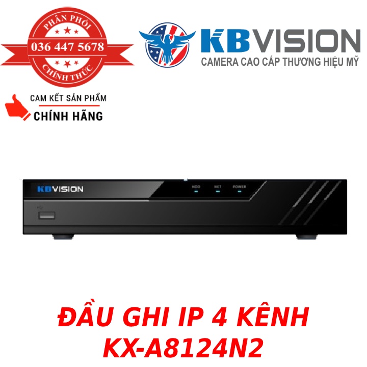Đầu ghi hình camera IP 4 kênh KBVISION KX-A8124N2
