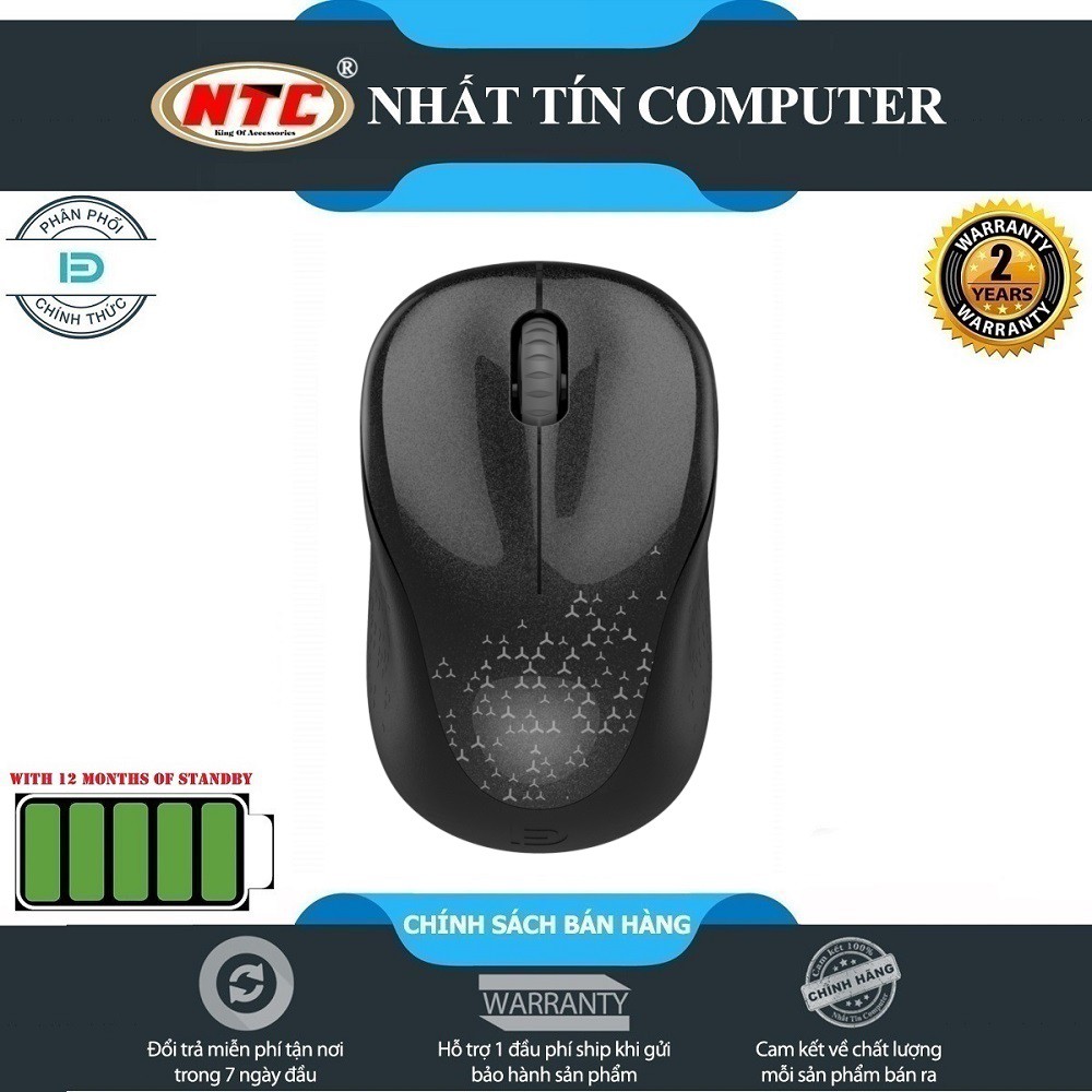 Chuột không dây Wireless FD V10 pin dùng đến 12 T (4 màu)