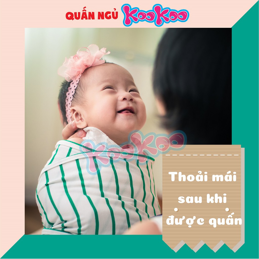 Quấn Chũn Cho Bé KooKoo , Nhộng Chũn Cho Bé, Mang Lại Giấc Ngủ Bình Yên Cho Con Yêu