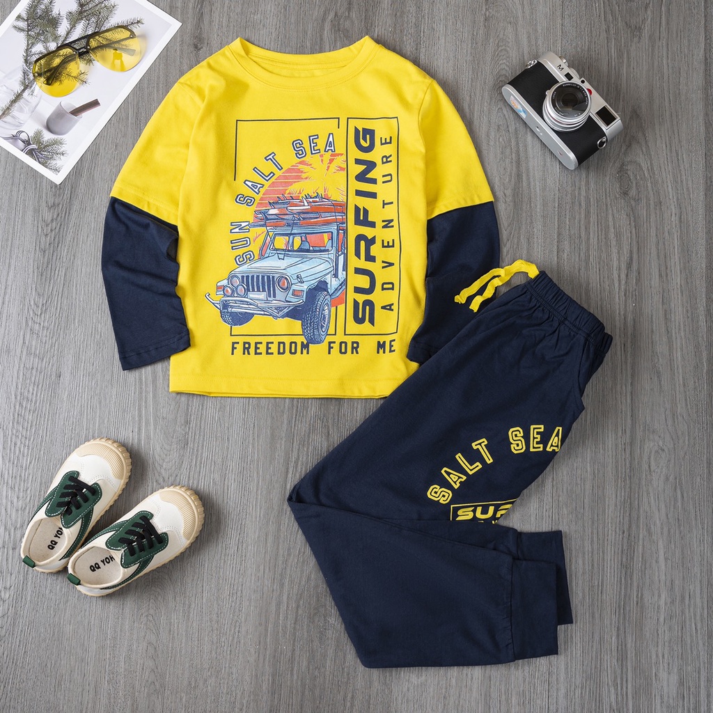 ✔️17-60kg✔️ Bộ Place/GAP thu đông dài tay bé trai size đại