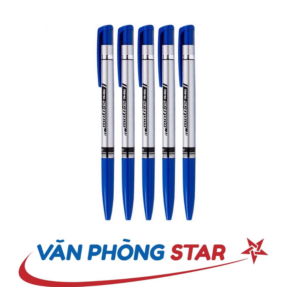 1 hộp bút FO-024: Bút bi - Xanh (20c/h, 60h=1.200c/th)