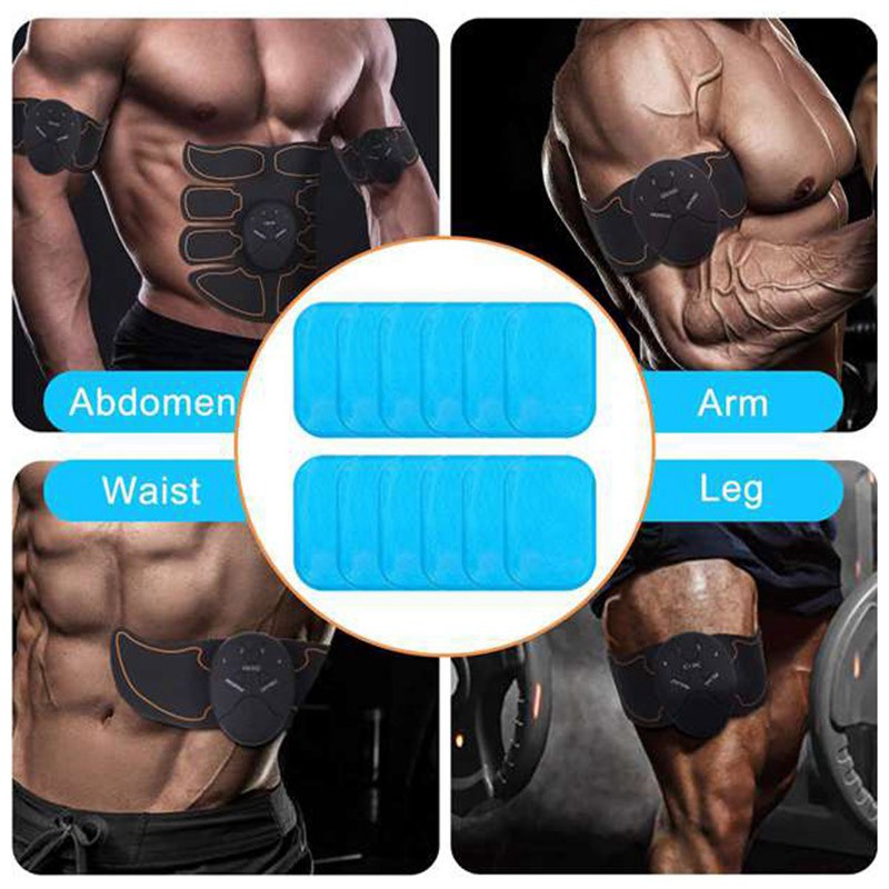 48 Pcs Gel Pads for EMS Abdominal Trainer Muscle Exerciser Slimming