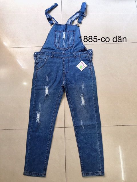 Quần yếm jean ôm body co dãn - quần yếm bò ôm body co dãn | BigBuy360 - bigbuy360.vn