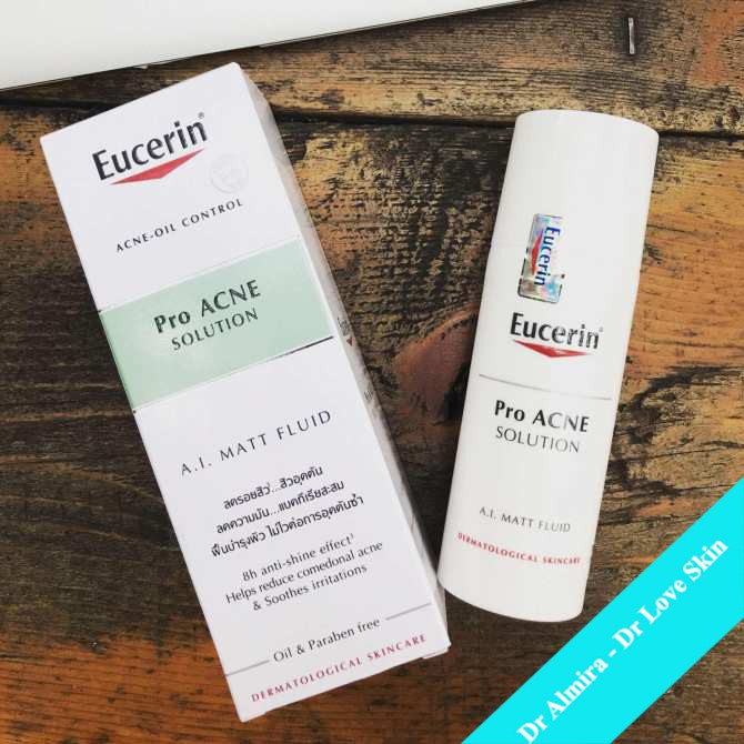  Kem dưỡng kiềm dầu cho da mụn EUCERIN ProAcne Solution AI MATT FLUID 50ml