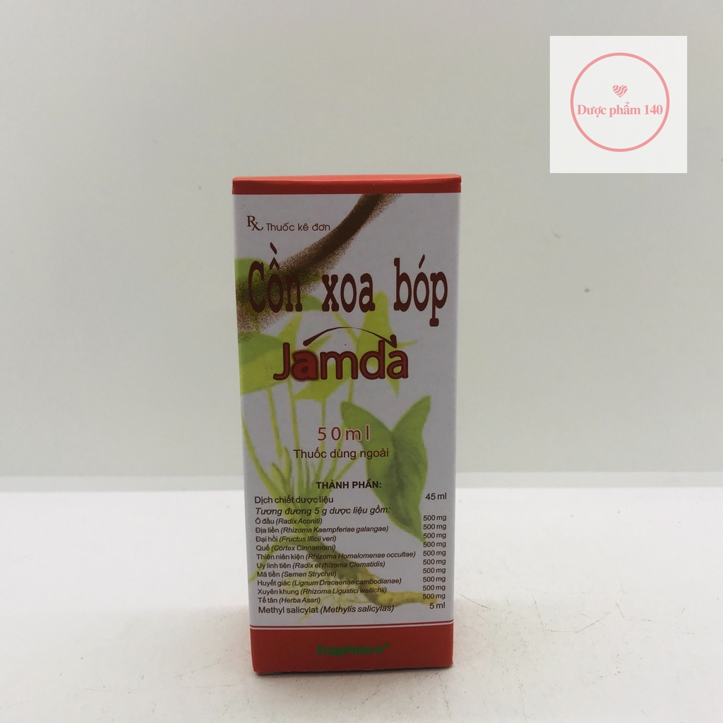 Cồn xoa bóp Jamda - 50ml