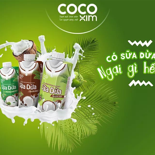 combo sữa dừa cocoxim. 3 vị trong 1 thùng