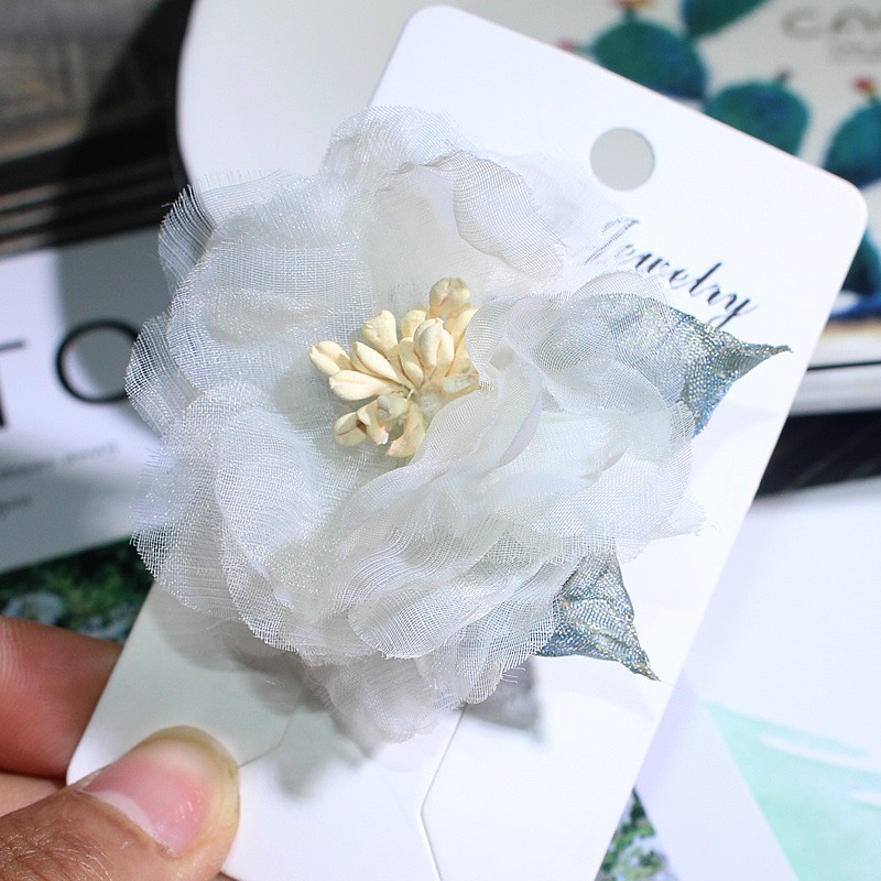 Cài áo thời trang hoa voan thanh lịch GC93