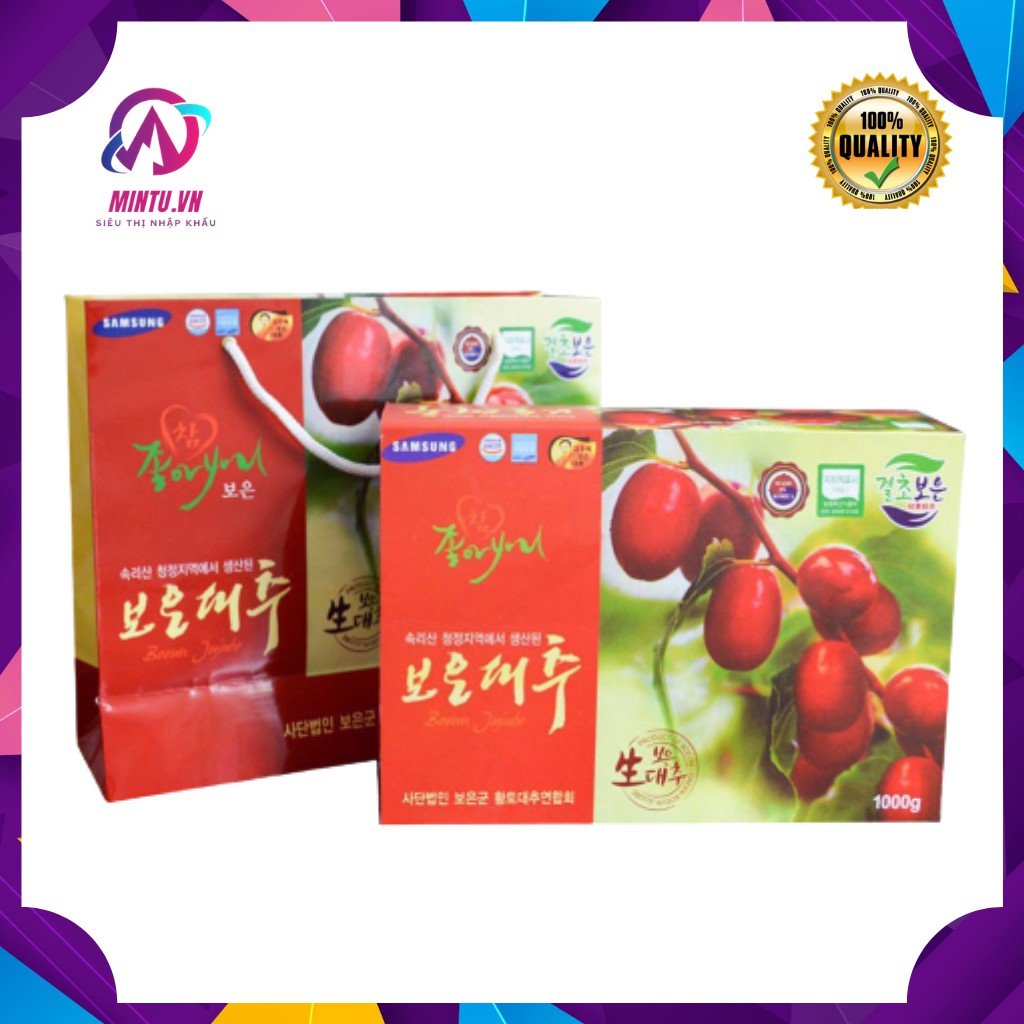 Táo đỏ Hàn Quốc 😍 FREESHIP 😍 Táo đỏ sấy khô  Hộp 1kg  chính hãng  Sam Sung | WebRaoVat - webraovat.net.vn