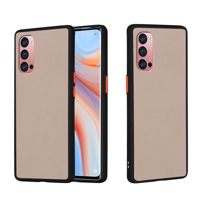 Ốp điện thoại mặt nhám chống sốc dành cho OPPO Reno 8T 7 7Z 5 5G 3 4 Pro 4G Reno3 Reno4 Reno5 5G