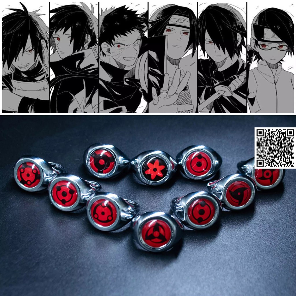 1526 Sharingan nhẫn hóa trang tộc Uchiha trong Anime Naruto Ninja làng lá