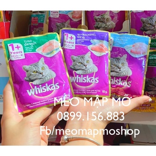 Combo 24 gói pate mèo lớn whiskas 85g
