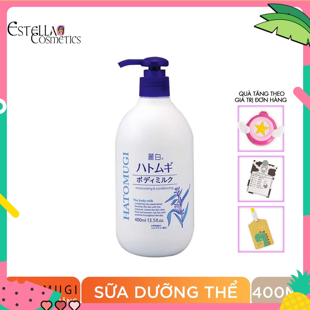 Sữa Dưỡng Thể Dưỡng Sáng Da Reihaku Hatomugi Body Milk 400ml