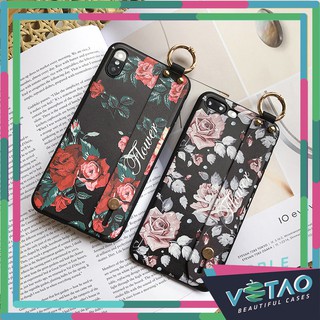 [ FREESHIP TỪ 50K TOÀN QUỐC ] Ốp lưng Iphone Flower hoa hồng + đai