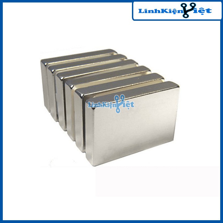 Nam Châm Đất Hiếm Chữ Nhật 50X30X10MM - 1 Viên