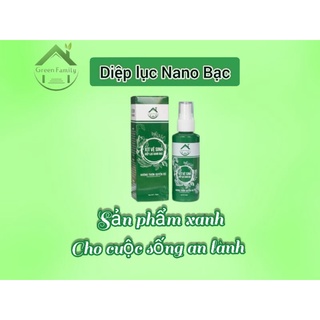 Chai xịt vệ sinh phụ nữ diệp lục nano bạc 70ml