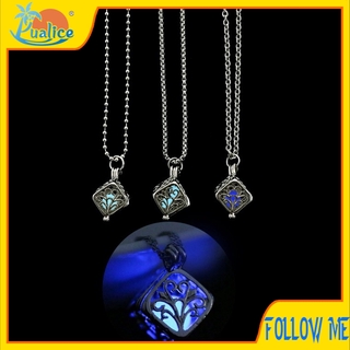 Tree of Life Luminous Hollow Titanium Steel Necklace