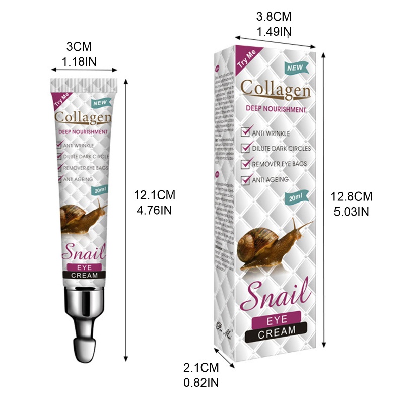 Kem dưỡng da mắt Xixi 20ml chiết xuất ốc sên dưỡng ẩm chống nếp nhăn và lão hóa
 | BigBuy360 - bigbuy360.vn