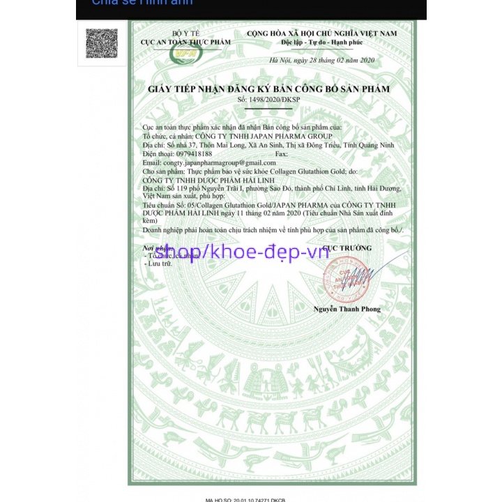 Viên uống trắng da, giảm lão hóa , chống nám tàn nhang Collagen Glutathion hộp trắng 30 viên