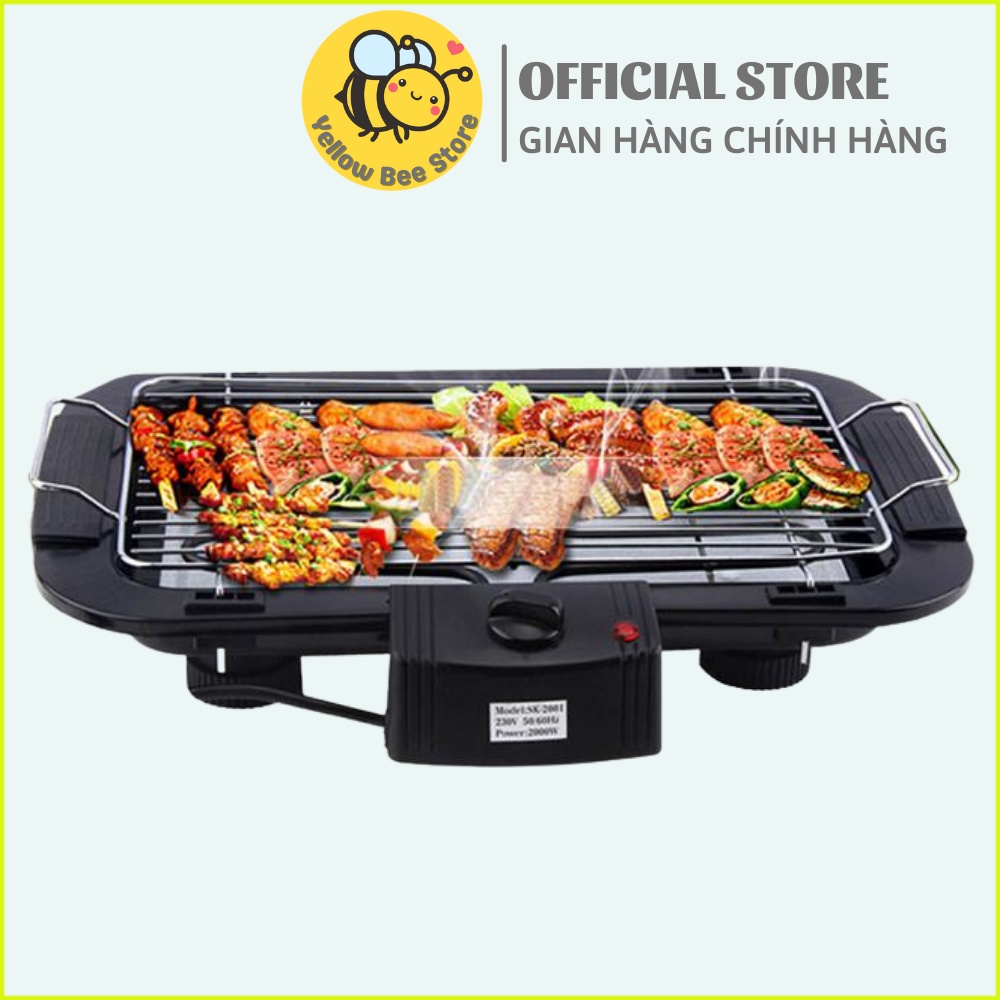 Bếp nướng điện không khói Electric Barbecue Grill 2000W, có khay hứng dầu mỡ,nhiệt độ cao, hàng loại 1, bảo hành 6 tháng