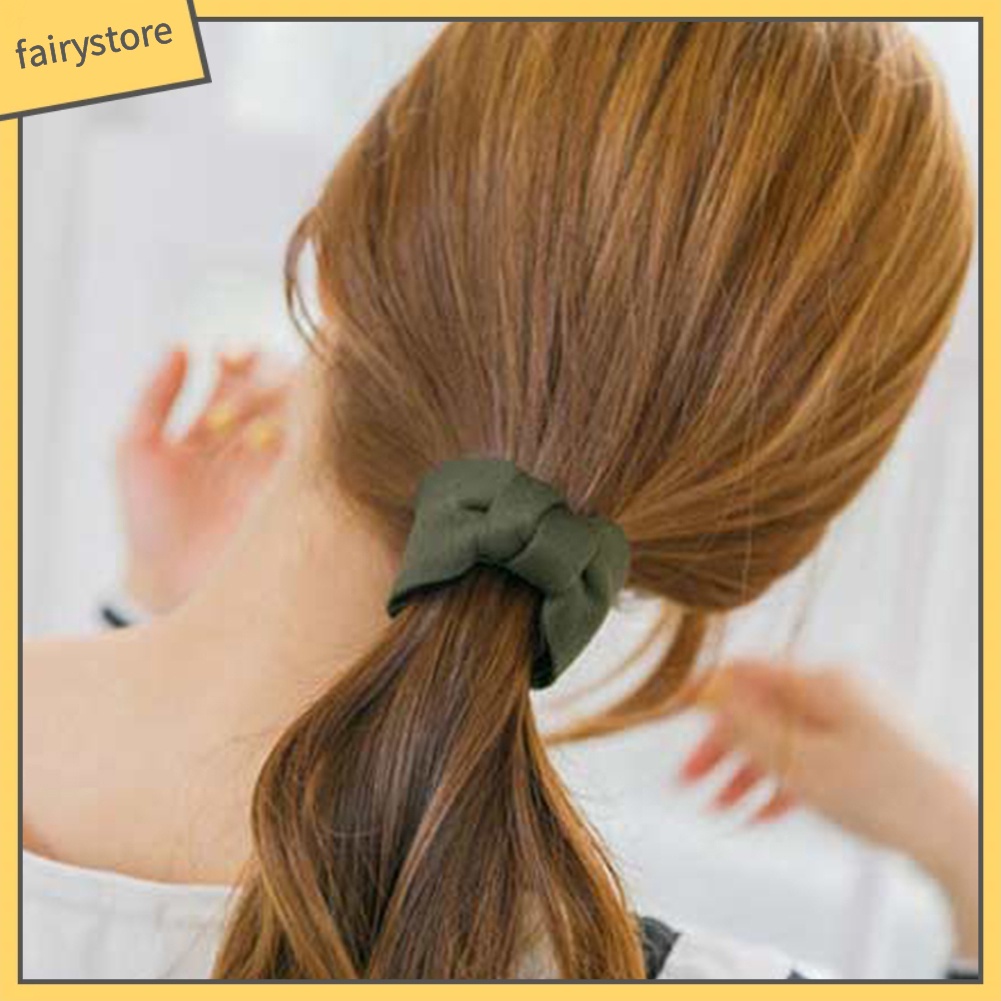 Kẹp Tóc Hình Nơ Lớn Màu Trơn Thời Trang Cho Nữ
