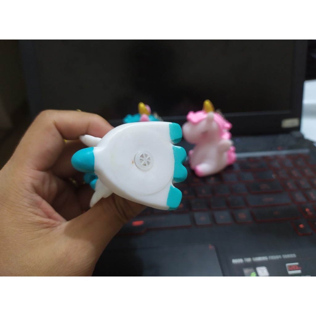 Móc khóa kỳ lân 1 sừng Unicorn dễ thương chất liệu Silicone cao cấp
